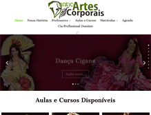 Tablet Screenshot of dominioartescorporais.com